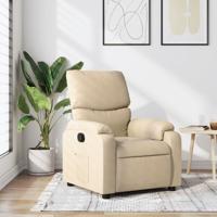 Relaxfauteuil Crme Stof