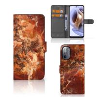 Motorola Moto G31 | G41 | Bookcase | Marmer Bruin