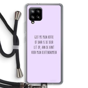 Ochtendhumeur: Samsung Galaxy A42 5G Transparant Hoesje met koord
