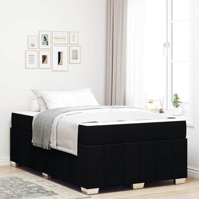 Bedframe met matras Zwart 120 x 200 cm Stof