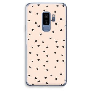Kleine kattenkopjes: Samsung Galaxy S9 Plus Transparant Hoesje