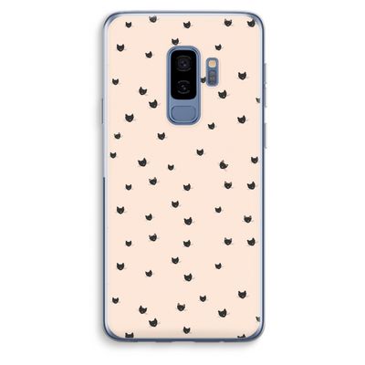 Kleine kattenkopjes: Samsung Galaxy S9 Plus Transparant Hoesje