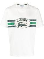 Lacoste t-shirt en coton à logo imprimé - Blanc - thumbnail