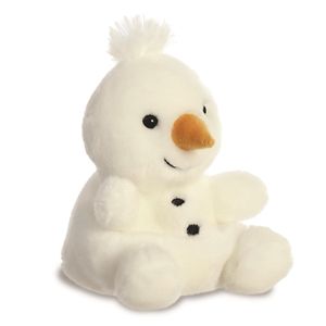 Pluche dieren knuffels sneeuwpop van 13 cm