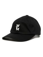 Wooyoungmi logo-embroidered cotton cap - Noir - thumbnail