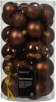 Kerstbalmix plc d6cm 30st espresso