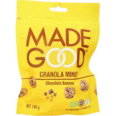 Made Good Granola minis chocolate banana bio