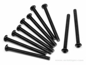 Button head screw m3x35mm (hex socket/10pcs)