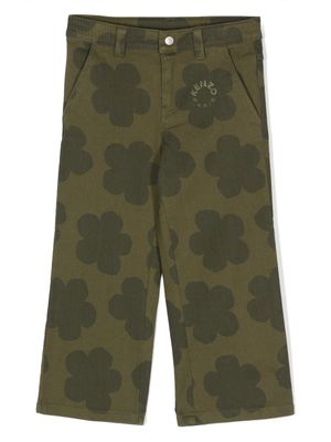 Kenzo Kids pantalon ample à fleurs - Vert