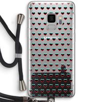 Hartjes: Samsung Galaxy S9 Transparant Hoesje met koord