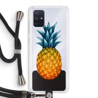 Grote ananas: Samsung Galaxy A71 Transparant Hoesje met koord