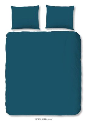 HIP Dekbedovertrek 240 x 200/220 cm + 2 kussenslopen Petrol HIP Dekbedovertrek 240 x 200/220 cm + 2 kussenslopen Petrol