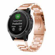 Stalen schakelband - Rosé goud - Garmin Epix Pro Gen 2 (51mm) / Quatix 7X / 6X & Tactix 7 (pro) - thumbnail