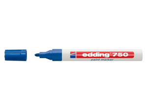 Edding Lakmarker | blauw | streepbreedte 2-4 mm ronde punt | 10 stuks - 4-750003 4-750003