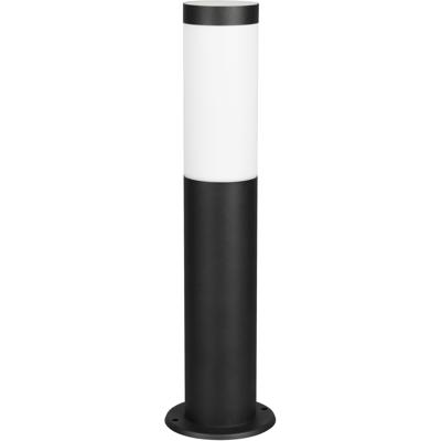LED Tuinverlichting - Staande Buitenlamp - Trion Otto - E27 Fitting - Rond - Mat Zwart - RVS LED Tuinverlichting - Staande Buitenlamp - Trion Otto - E27 Fitting - Rond - Mat Zwart - RVS