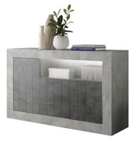 Dressoir Urbino 138 cm breed in grijs beton met oxid - thumbnail