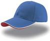 Atlantis AT609 Zoom Piping Sandwich Cap - Royal/White/Red - One Size