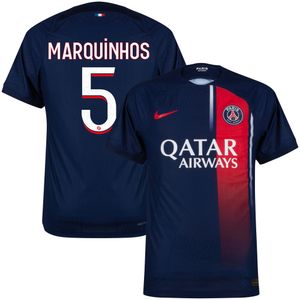 Paris Saint Germain Dri Fit ADV Authentic Shirt Thuis 2023-2024 + Marquinhos 5