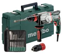 Metabo uhe 2660-2 quick set combihamer | 800w 2.8j + sds-plus-boor-/beitelset (10-dlg) - 600697510