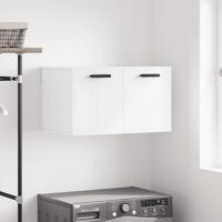 Wandkast 60x36,5x35 cm bewerkt hout hoogglans wit - thumbnail