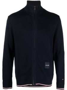 Tommy Hilfiger veste zippée à patch logo - Bleu