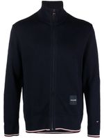 Tommy Hilfiger veste zippée à patch logo - Bleu - thumbnail