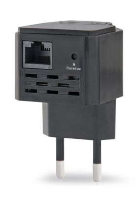 Gembird WNP-RP300-03-BK bridge & repeater Netwerkrepeater 300 Mbit/s Zwart