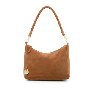 Leren schoudertas dames - suede cognac - MŌSZ Coco M