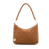 Leren schoudertas dames - suede cognac - MŌSZ Coco M
