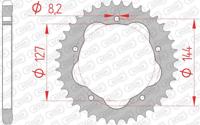 AFAM Chain wheel 525 41z steel black f.pcd