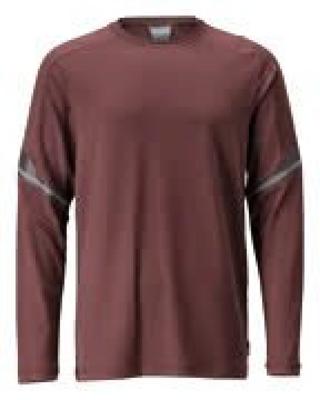 MASCOT® 22281-461 T-shirt met lange mouwen bordeaux rood - maat M