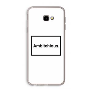 Ambitchious: Samsung Galaxy J4 Plus Transparant Hoesje