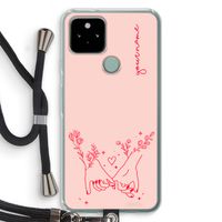 Best Friends: Pixel 5 Transparant Hoesje met koord