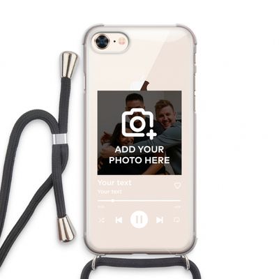 Music Player: iPhone 8 Transparant Hoesje met koord