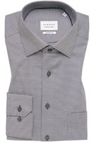 ETERNA Comfort Fit Overhemd antraciet, Gestructureerd - thumbnail