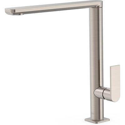 Wastafelkraan Tres Loft | Opbouw | Draaibare uitloop | Mengkraan | Hoog model | 1-hendel | Rond | RVS look