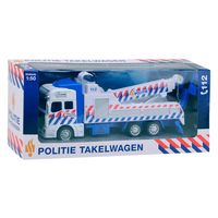 Johntoy 1-1-2 Pull-Back Politie Takelwagen - thumbnail