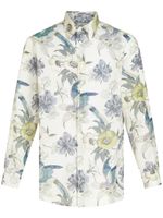 ETRO chemise boutonnée à fleurs - Blanc