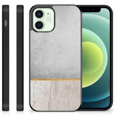 iPhone 12 Mini Grip Case Wood Concrete