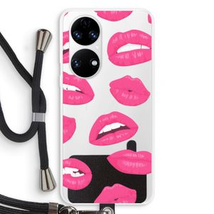 Bite my lip: Huawei P50 Transparant Hoesje met koord