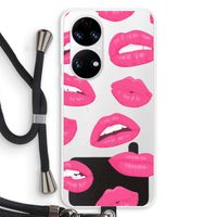 Bite my lip: Huawei P50 Transparant Hoesje met koord