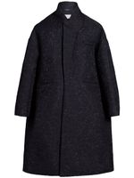 Maison Margiela manteau à fleurs en jacquard - Noir