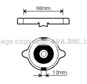 Radiateurdop 980015