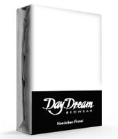 Flanellen Hoeslaken Wit Day Dream-180 x 200 cm