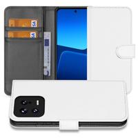Book Case Hoesje voor de Xiaomi 13 Wit met Pasjeshouder Book Case Hoesje voor de Xiaomi 13 Wit met Pasjeshouder