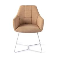 Jesper Home Noto eetkamerstoel Toasted Toffee beehive white