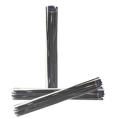 Geurstokjes navulling - 60x losse stokjes - 25 cm - zwart hout - voor geurverspreider - interieurpar