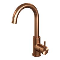 Brauer Copper Edition Wastafelmengkraan opbouw - hoog - draaibaar - ronde uitloop - model b - PVD - geborsteld koper 5-GK-003-R2