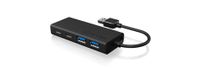 RaidSonic IB-HUB1426-U3 interface hub USB 3.2 Gen 1 (3.1 Gen 1) Type-A 5000 Mbit/s Zwart - thumbnail