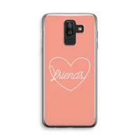 Friends heart: Samsung Galaxy J8 (2018) Transparant Hoesje